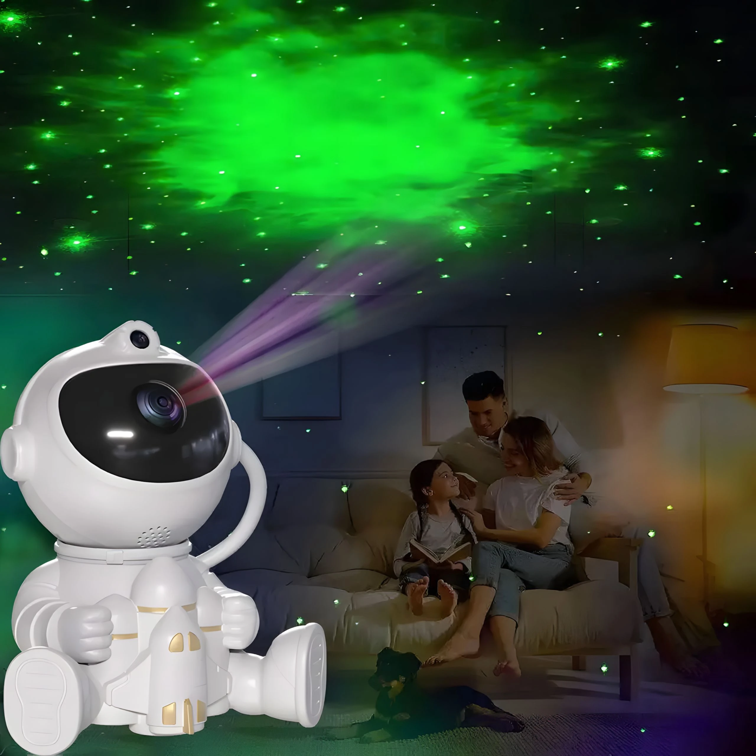 PROJEKTOR LED LAMPKA NOCNA RZUTNIK GWIAZD NIEBA ASTRONAUTA DLA DZIECI PILOT (15)